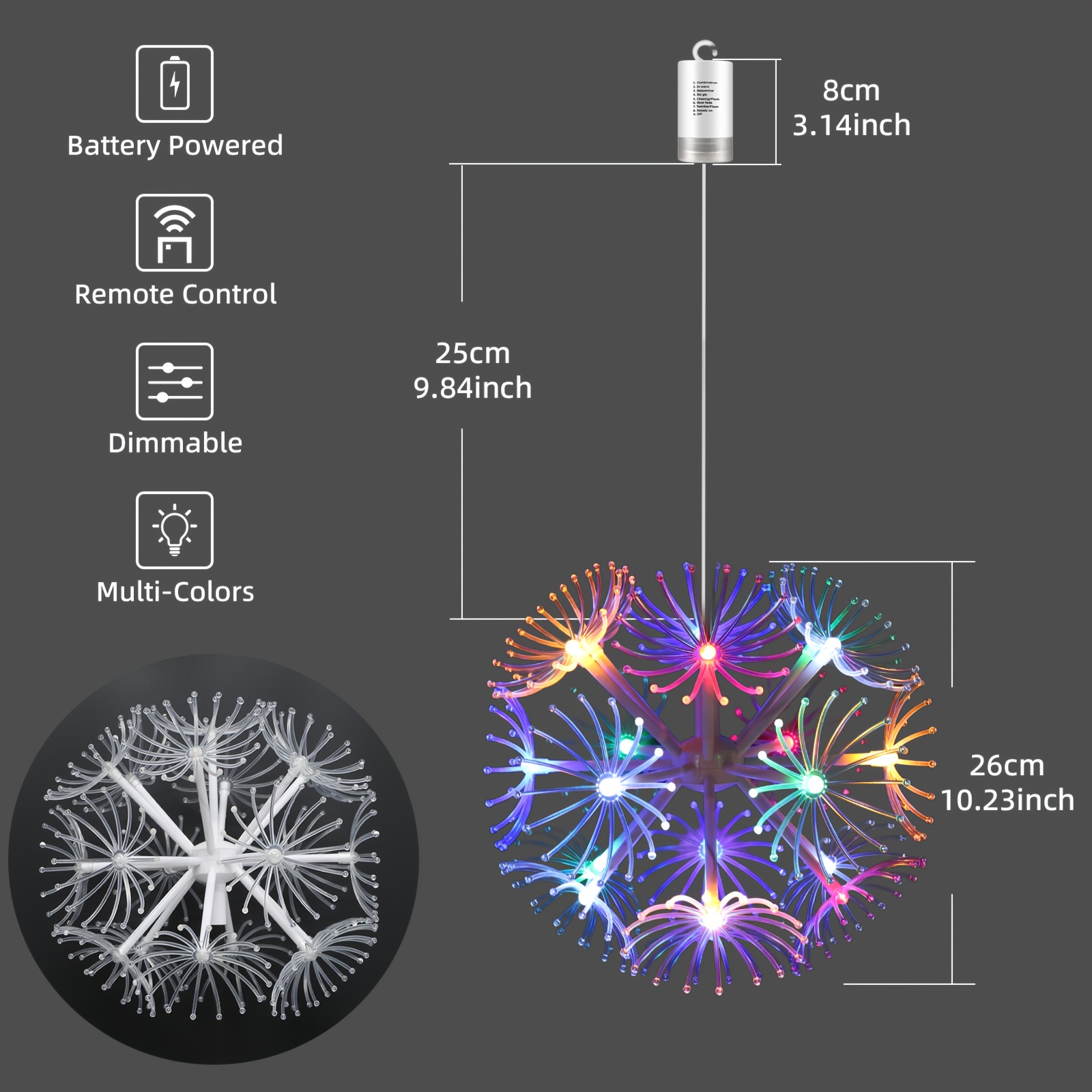 Christmas LED Dandelion Starburst Fairy Lights