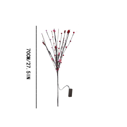 Lighted Valentine Heart Berry Branches