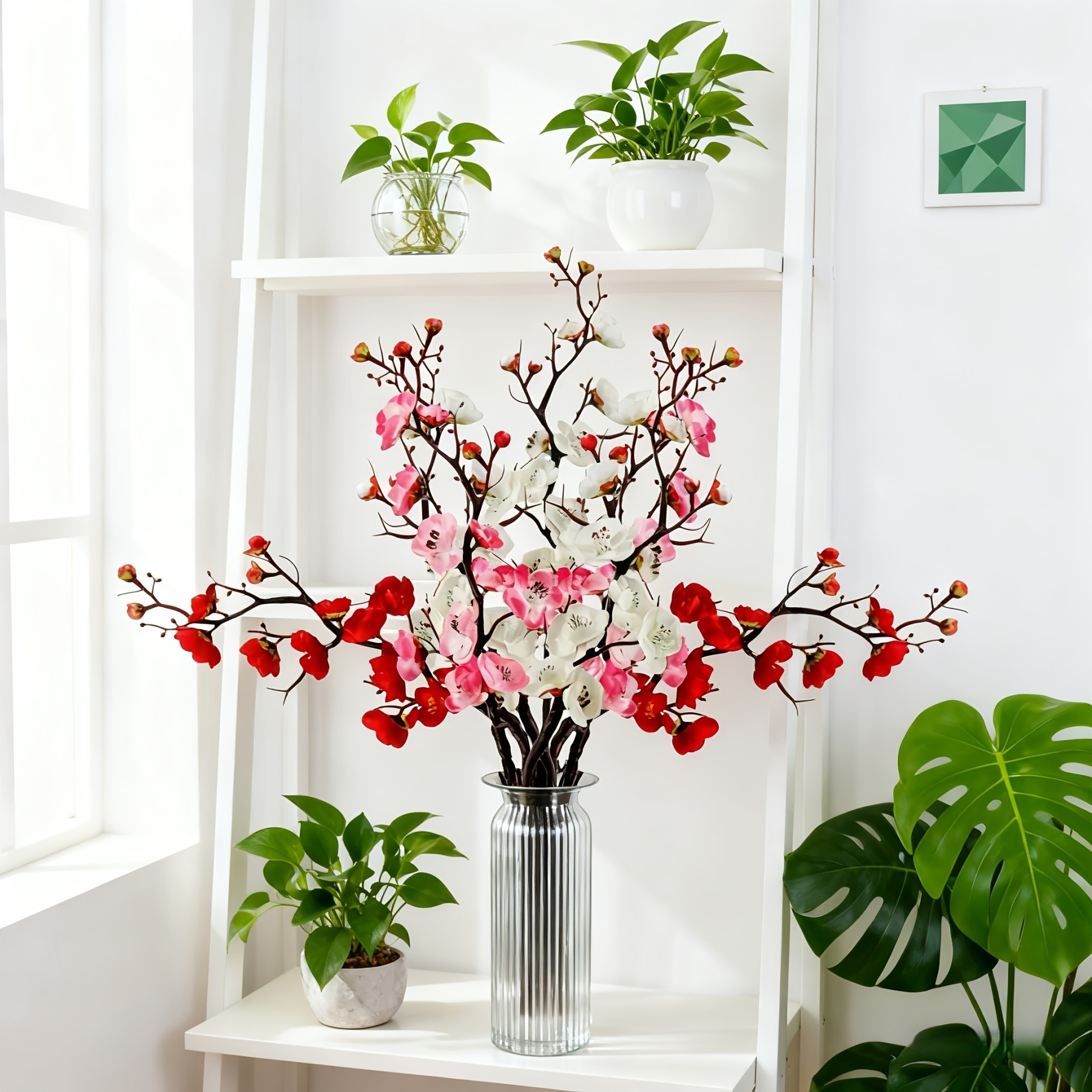 Large Artificial Cherry Blossom Flower Branches