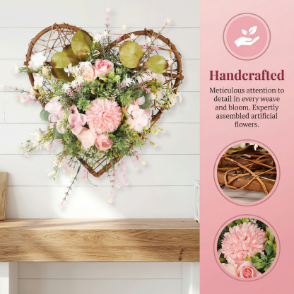Chrysanthemum Heart Artificial Floral Wreath