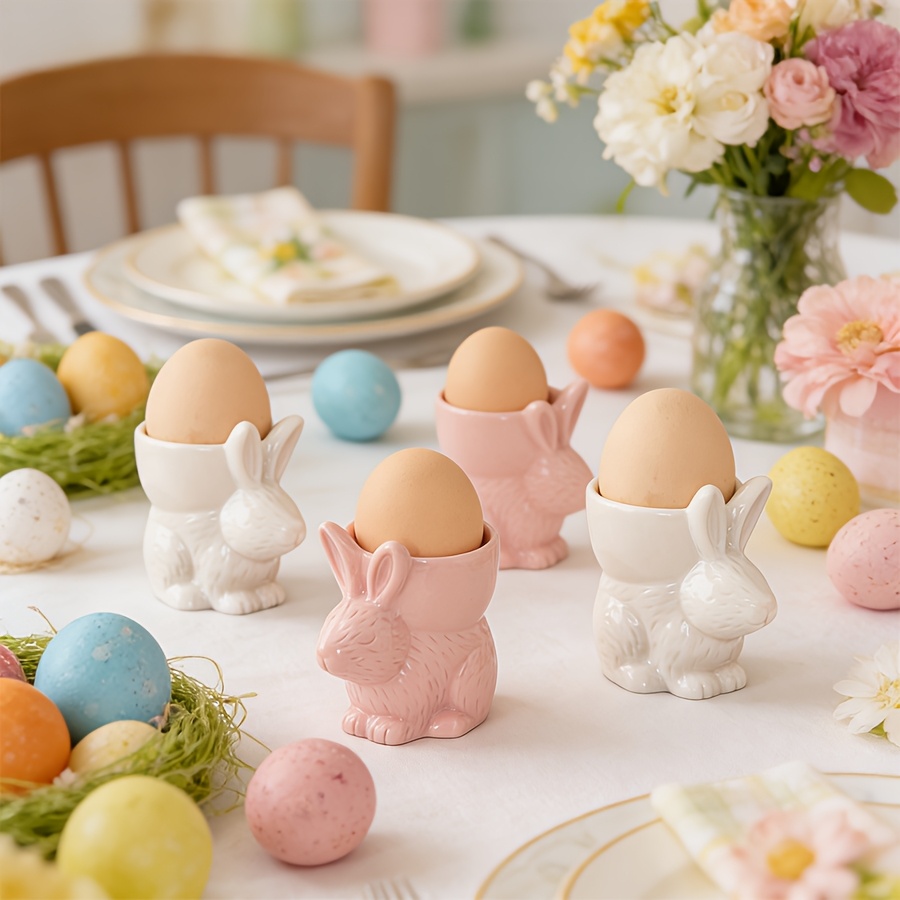 Easter Ceramic Bunny Egg Cup