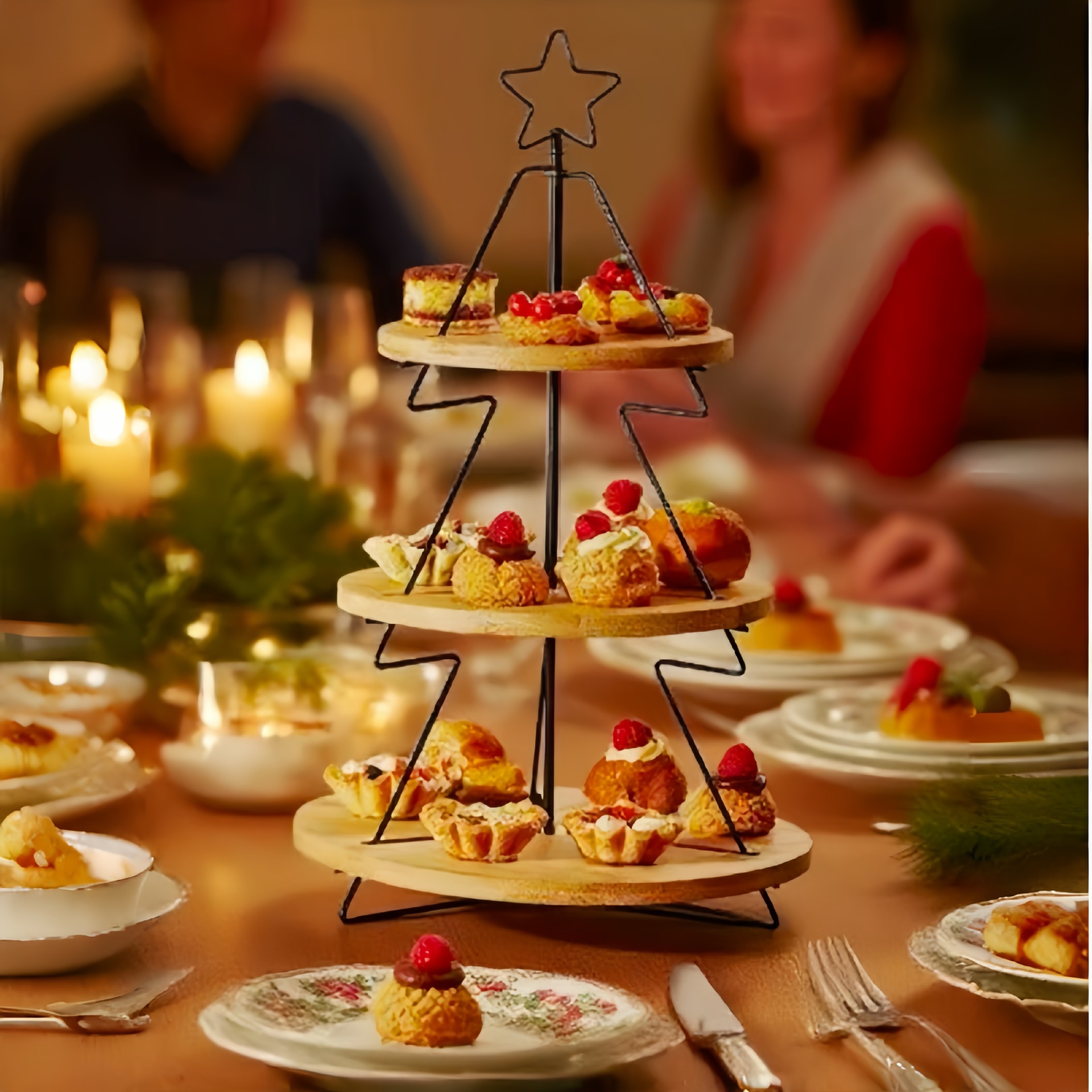 3 Tier Christmas Tree Cake Stand