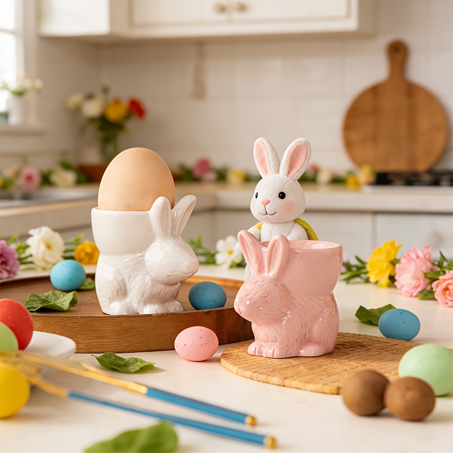Easter Ceramic Bunny Egg Cup