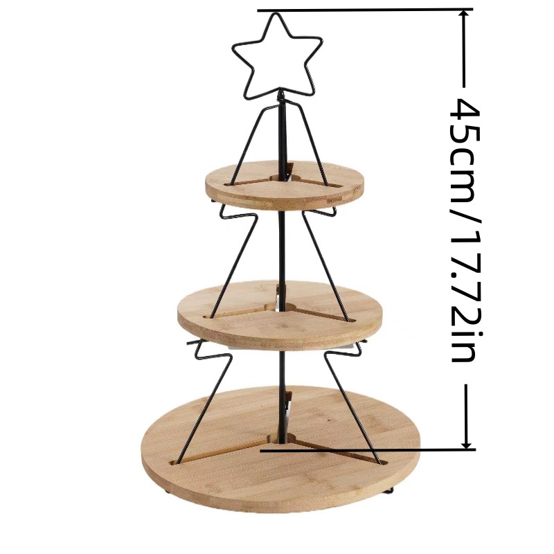 3 Tier Christmas Tree Cake Stand
