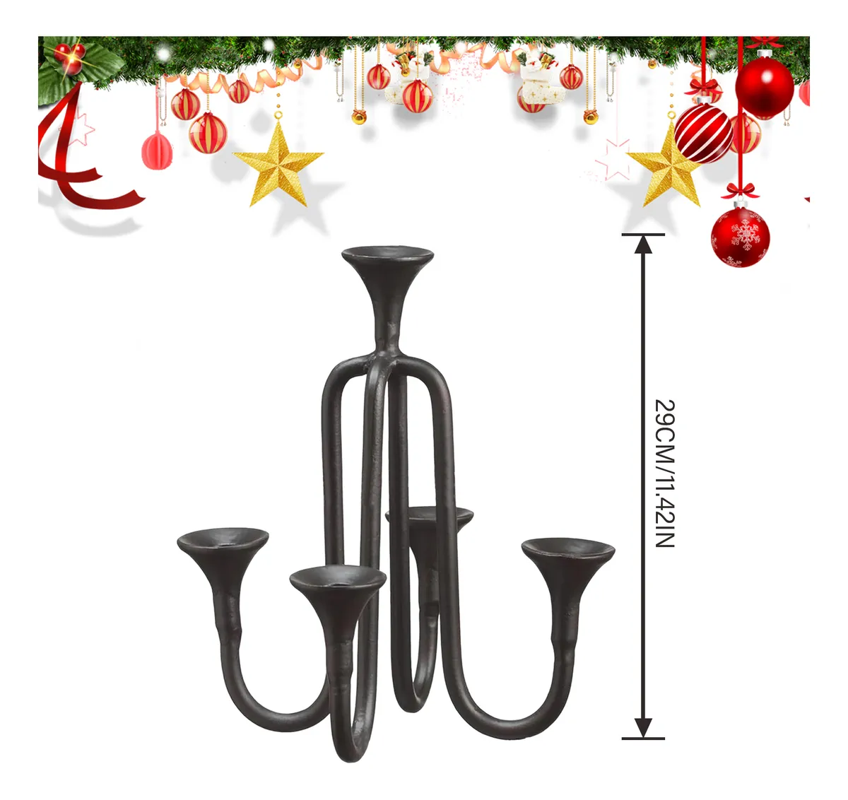 Vintage Christmas Tree Candelabra Topper