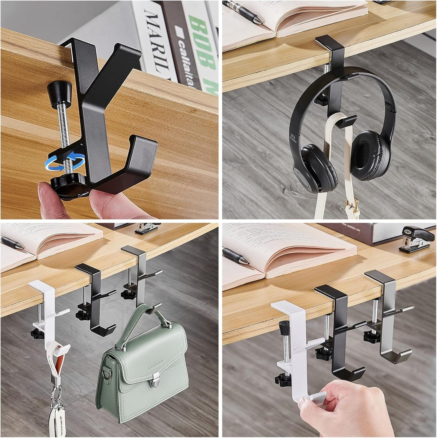 2 Pack Adjustable Christmas Stocking Garland Hangers