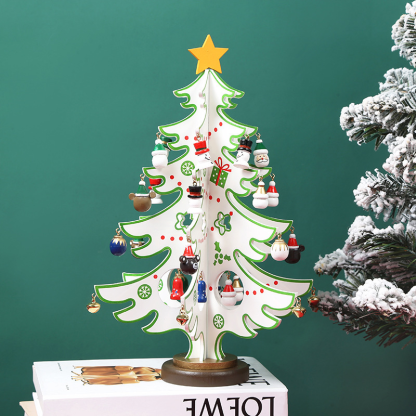 Wooden Christmas Advent Calendar 24-Day Countdown Tree