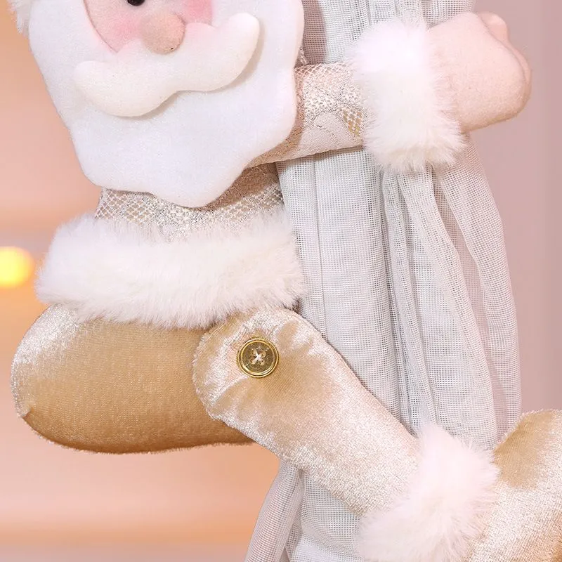 Christmas Plush Curtain Tiebacks