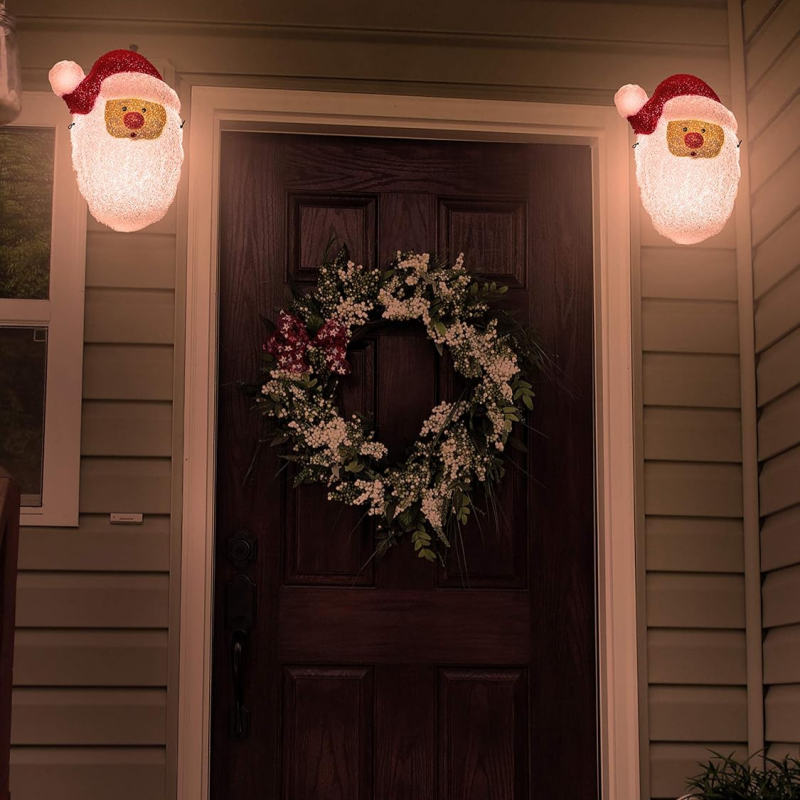 Christmas Santa Porch Light Cover