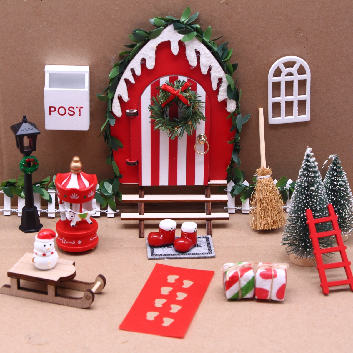 DIY Christmas Elf Fairy Door Kit