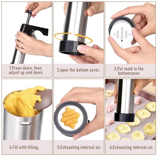 DIY Christmas Cookie Press Decorating Set