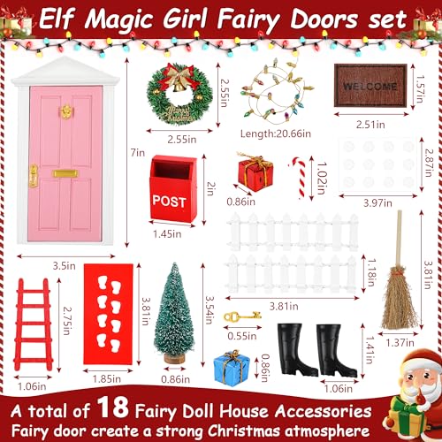 DIY Christmas Elf Fairy Door Kit