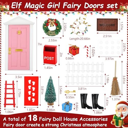 DIY Christmas Elf Fairy Door Kit