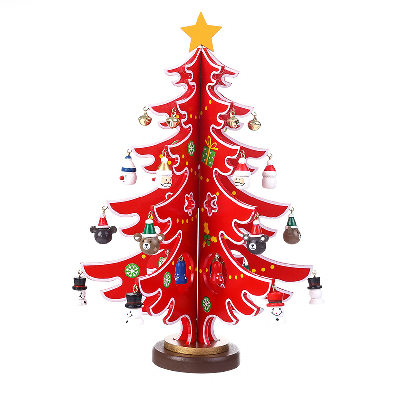 Wooden Christmas Advent Calendar 24-Day Countdown Tree