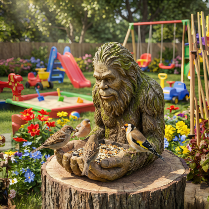 Forest Guardian Bird Feeder Sculpture