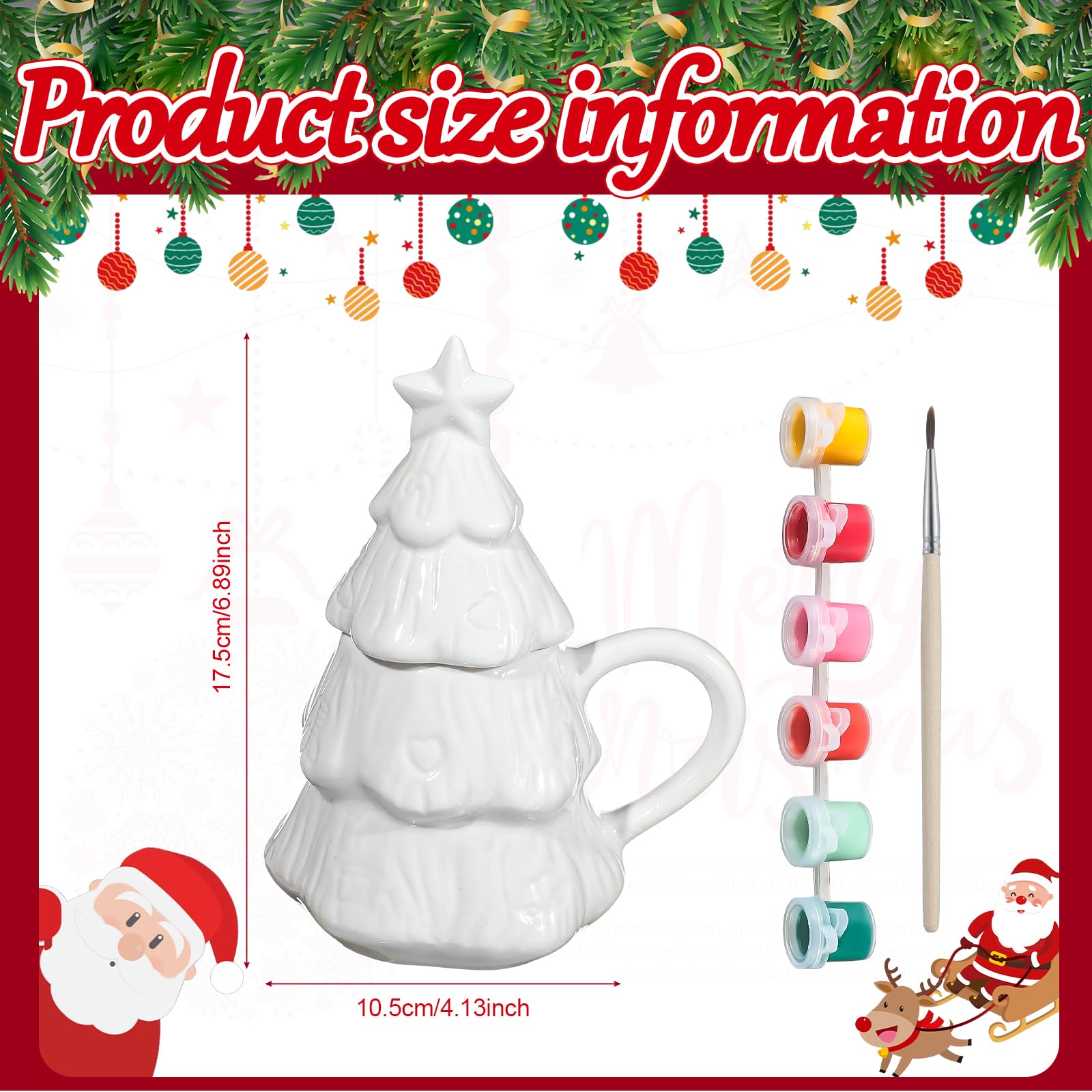 Paint Your Own Christmas Tree Coffee Mug