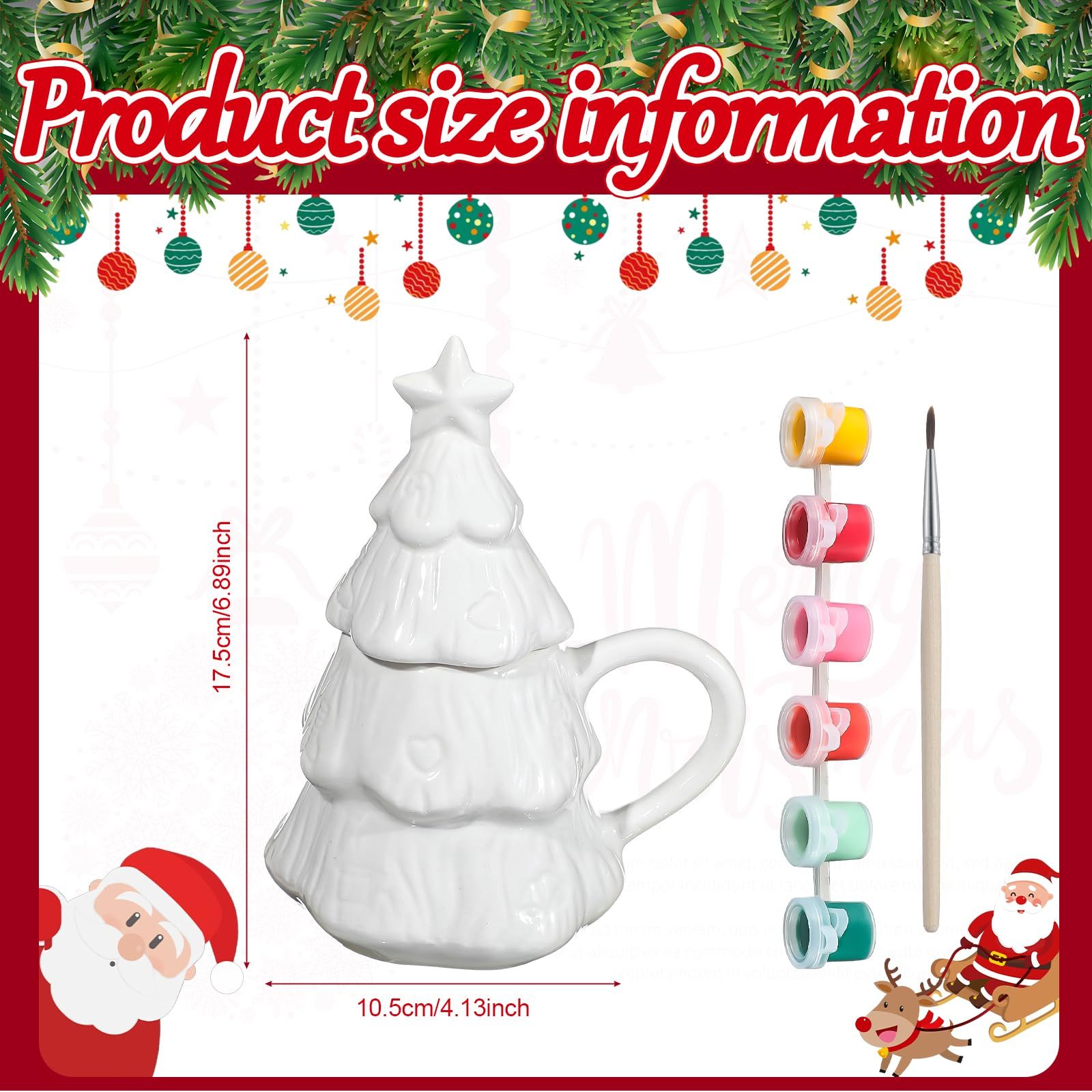 Paint Your Own Christmas Tree Coffee Mug