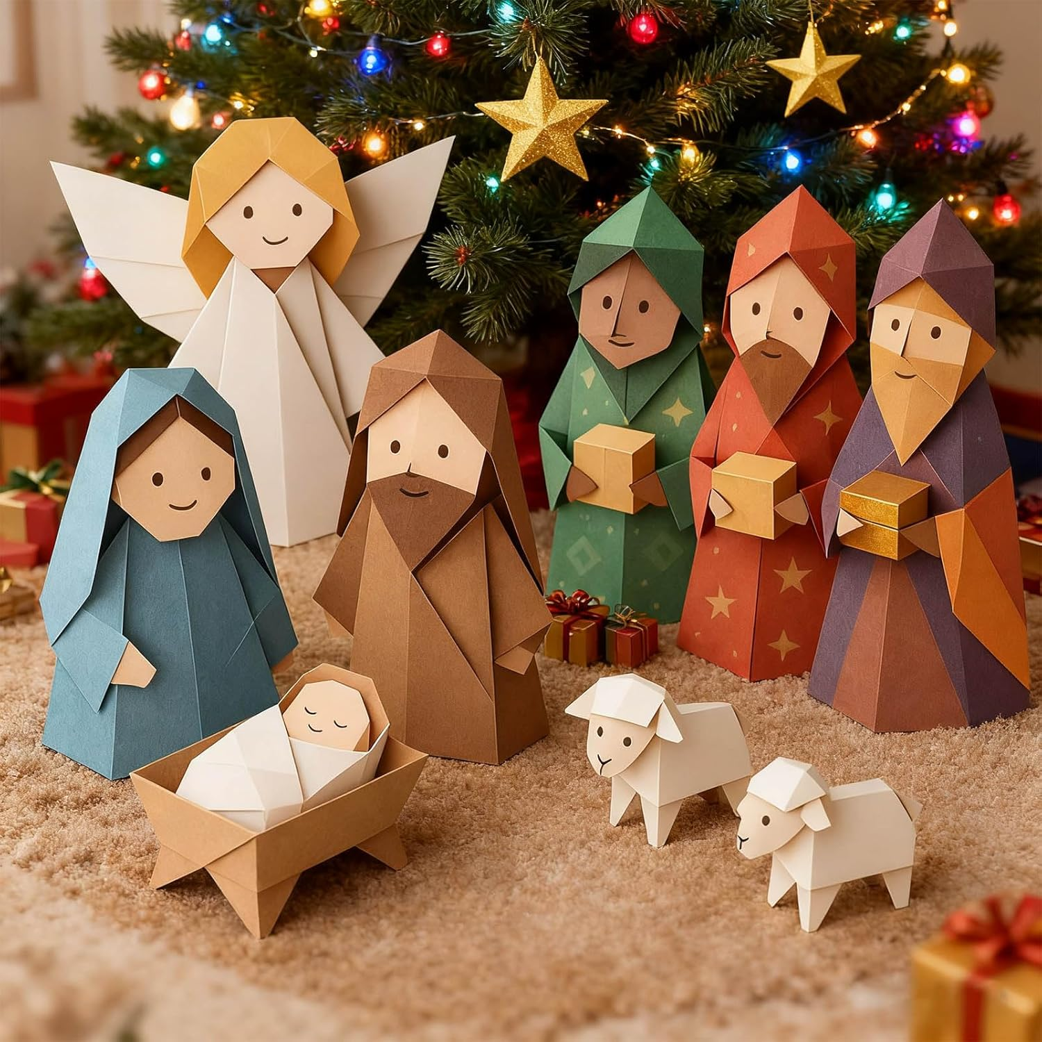 Christmas Origami Nativity Craft Kit