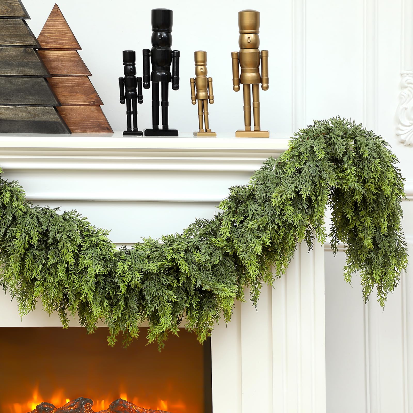 6ft Artificial Christmas Cedar Garland