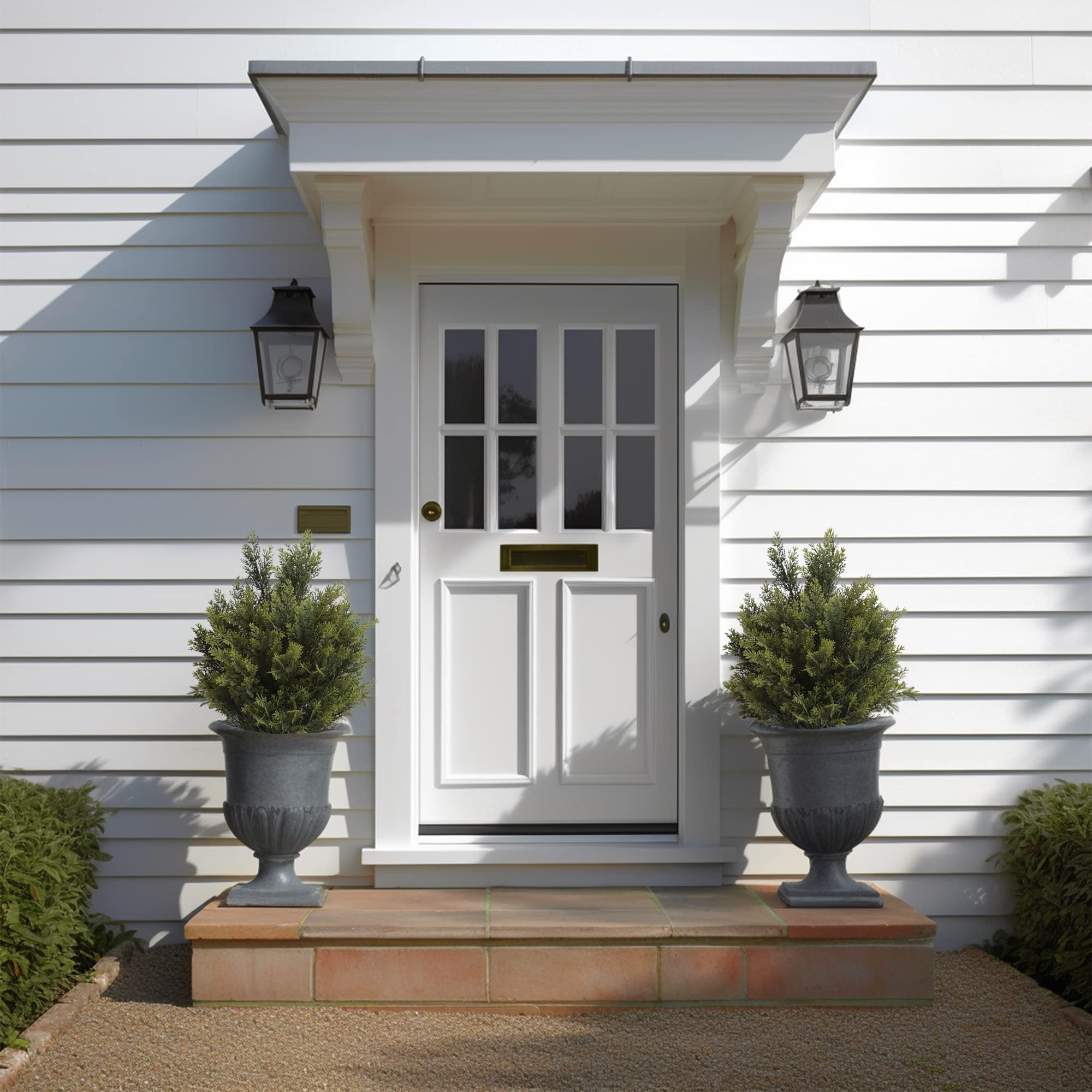 2 Pack 18 Inch Artificial Cedar Cypress Trees