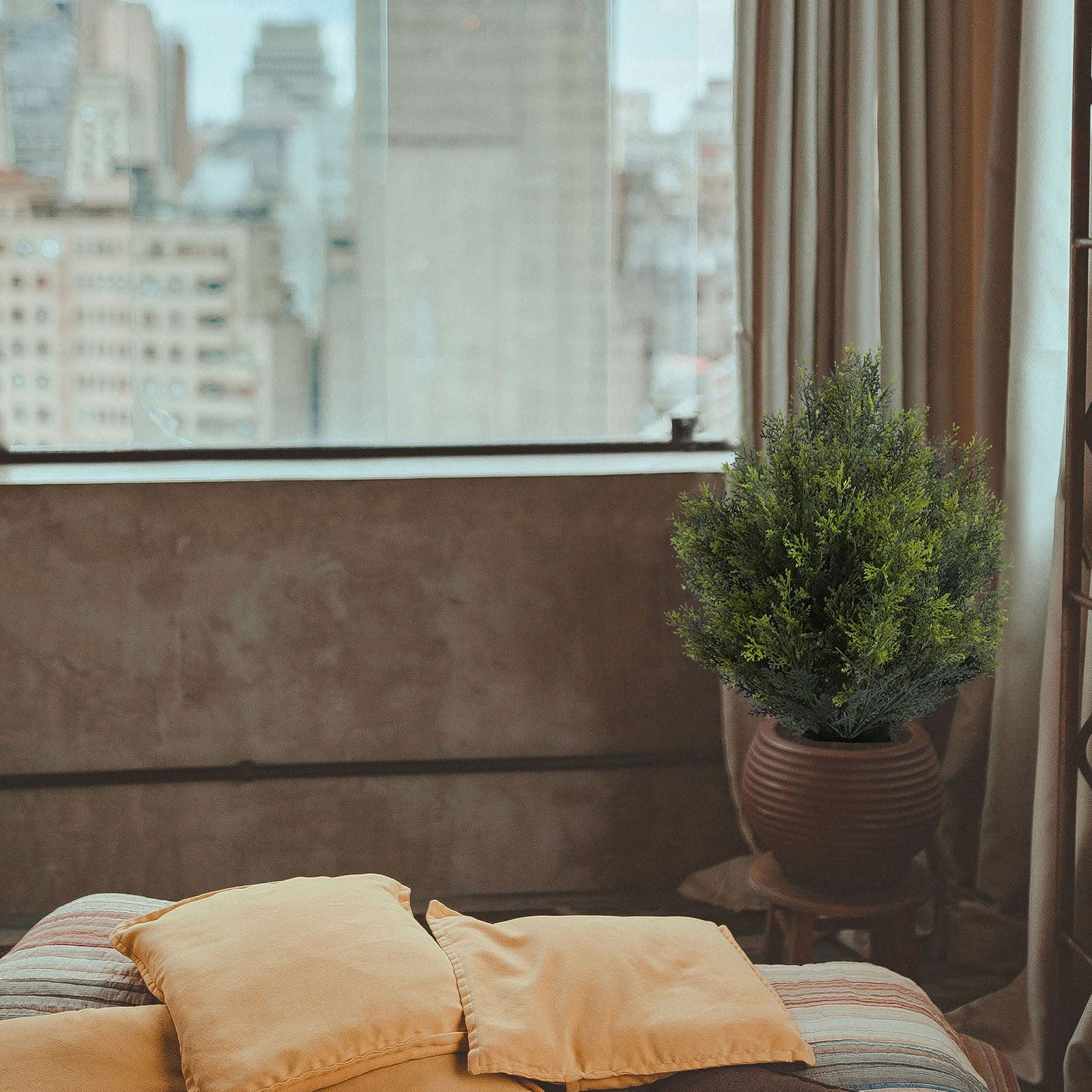 2 Pack 18 Inch Artificial Cedar Cypress Trees