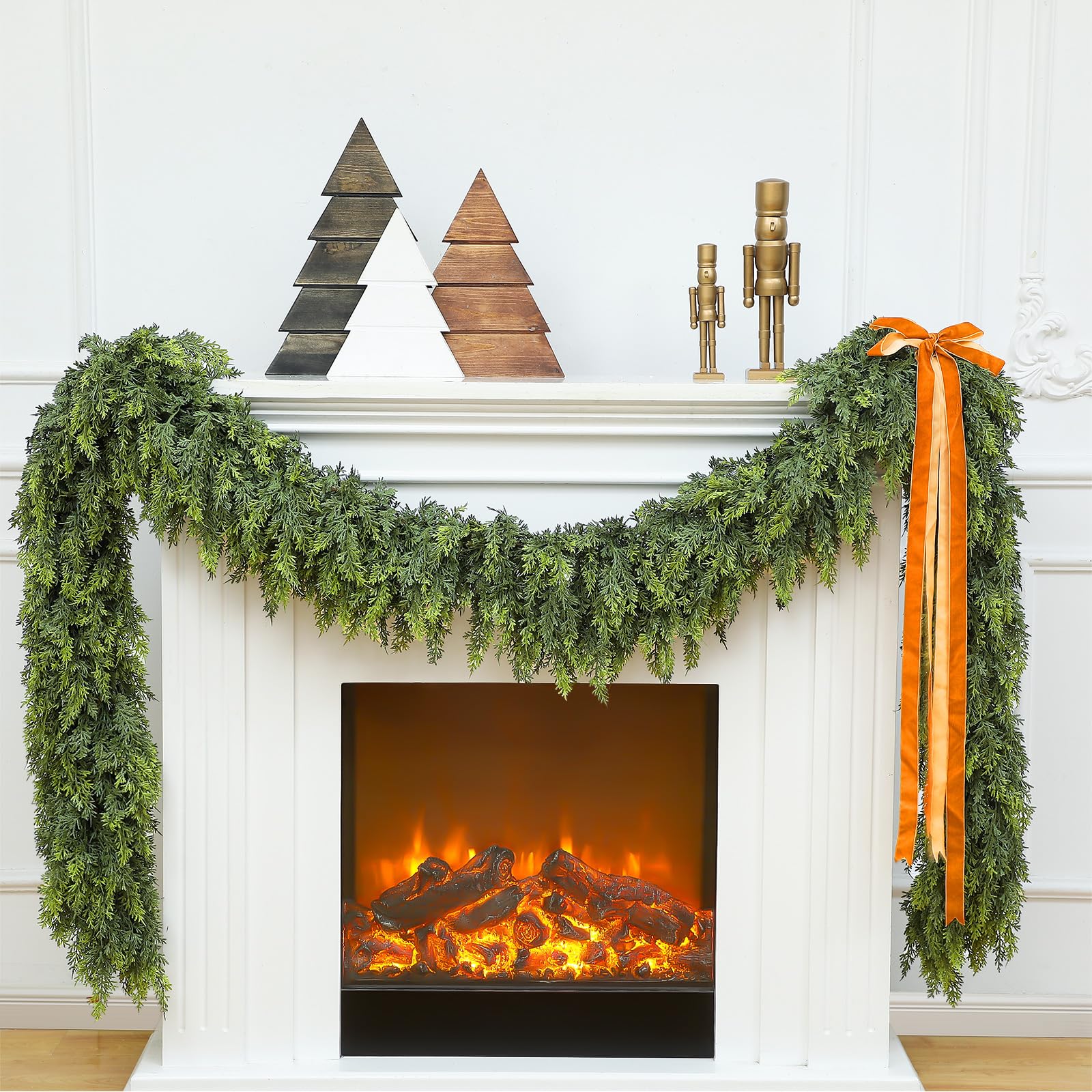 6ft Artificial Christmas Cedar Garland