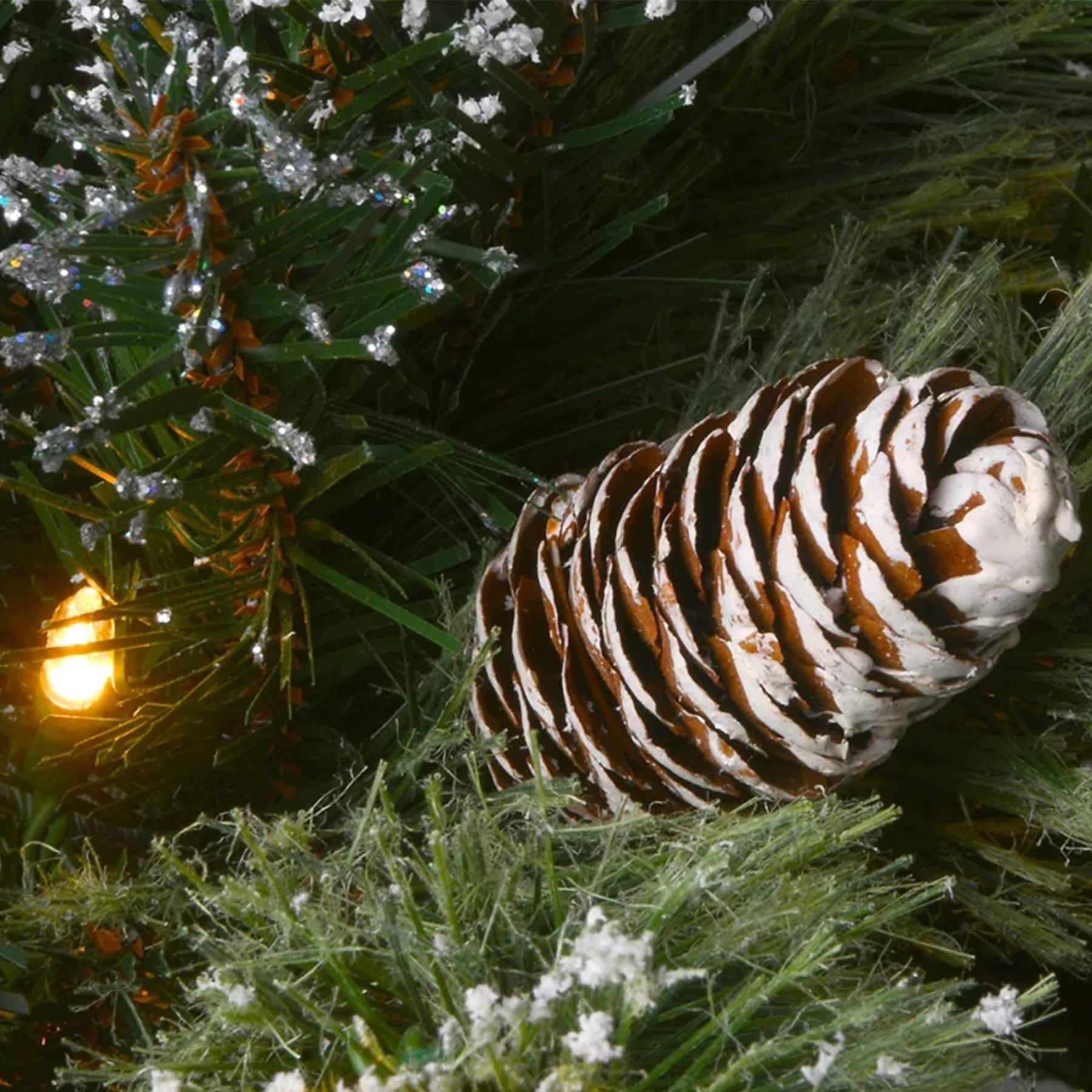 18 Inch Pre-lit Christmas Planter Bushes