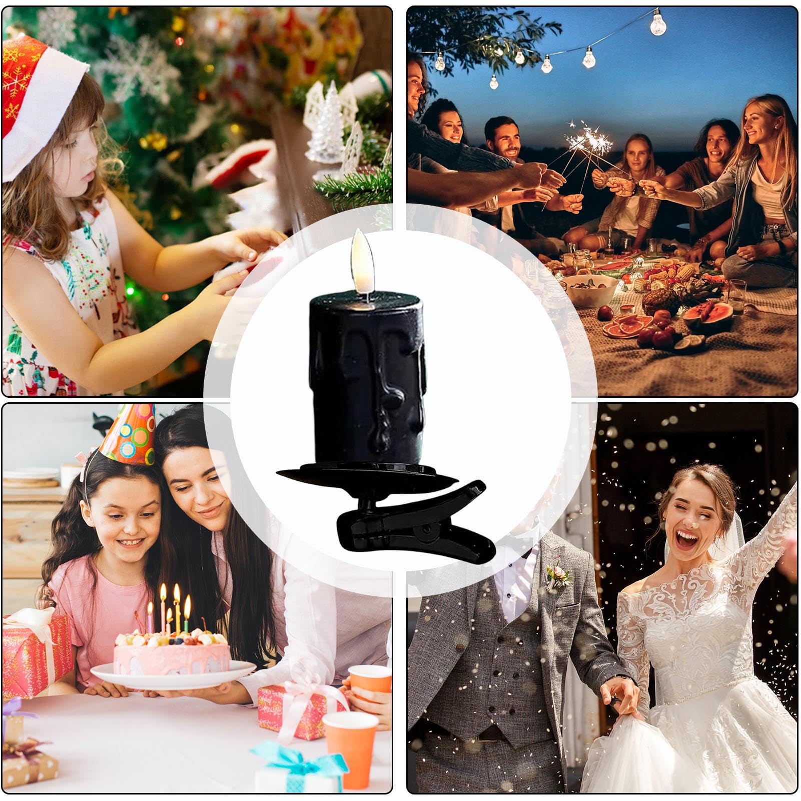 LED Clip-On Flameless Candle Lights 