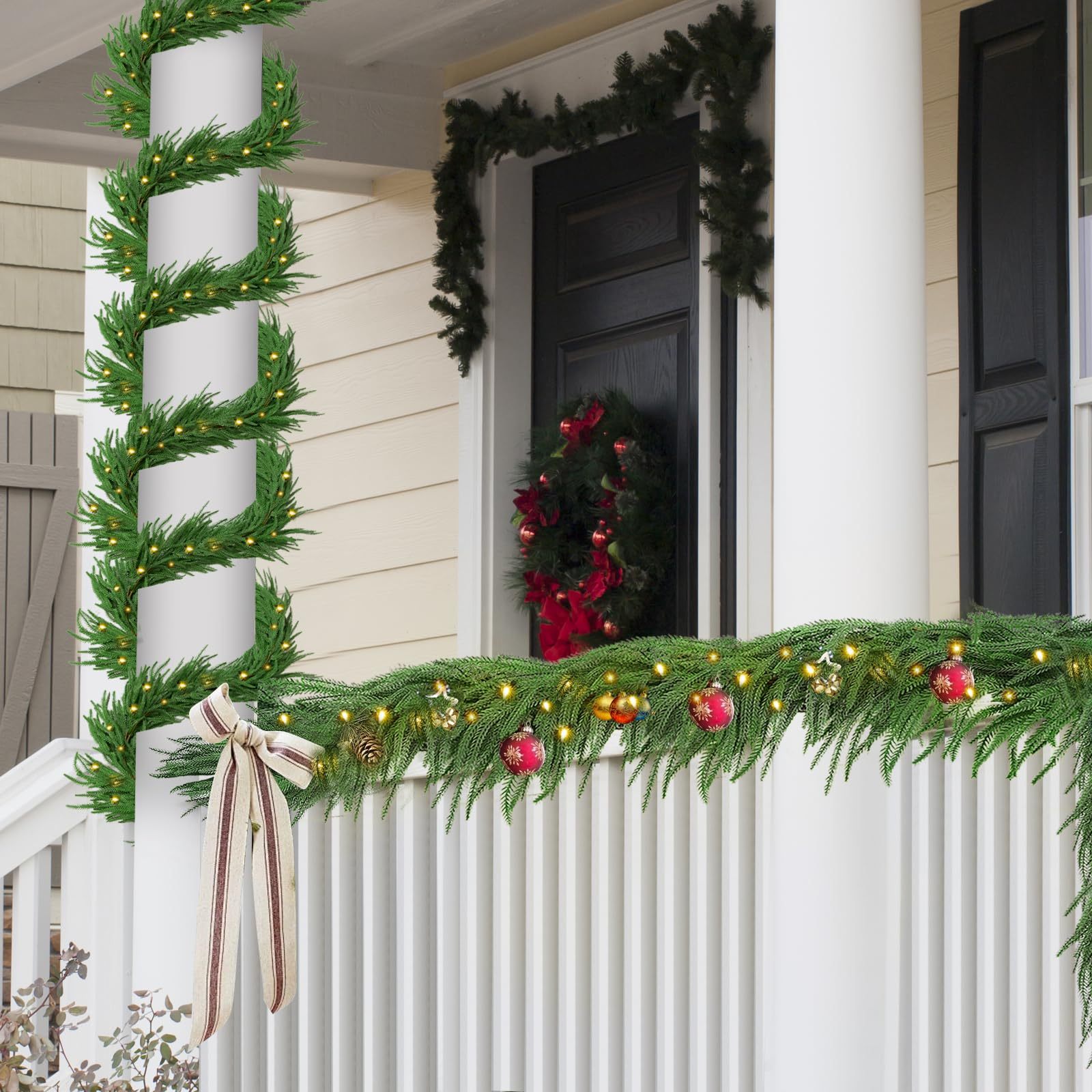 Pre-Lit 6 Ft Artificial Norfolk Pine Garlands