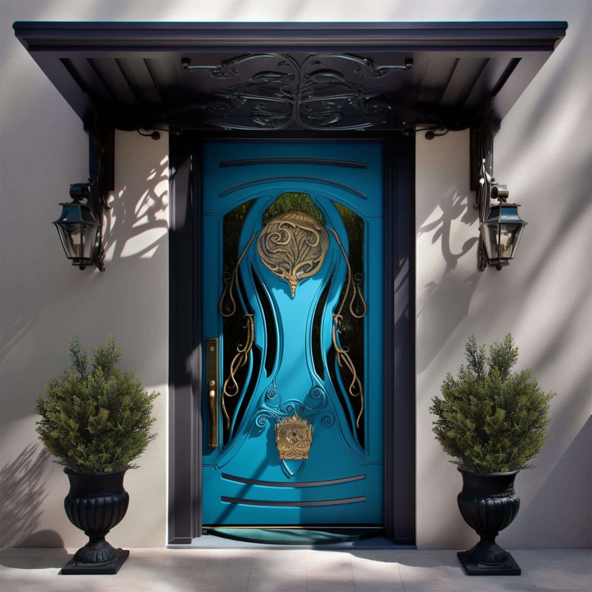 2 Pack 18 Inch Artificial Cedar Cypress Trees