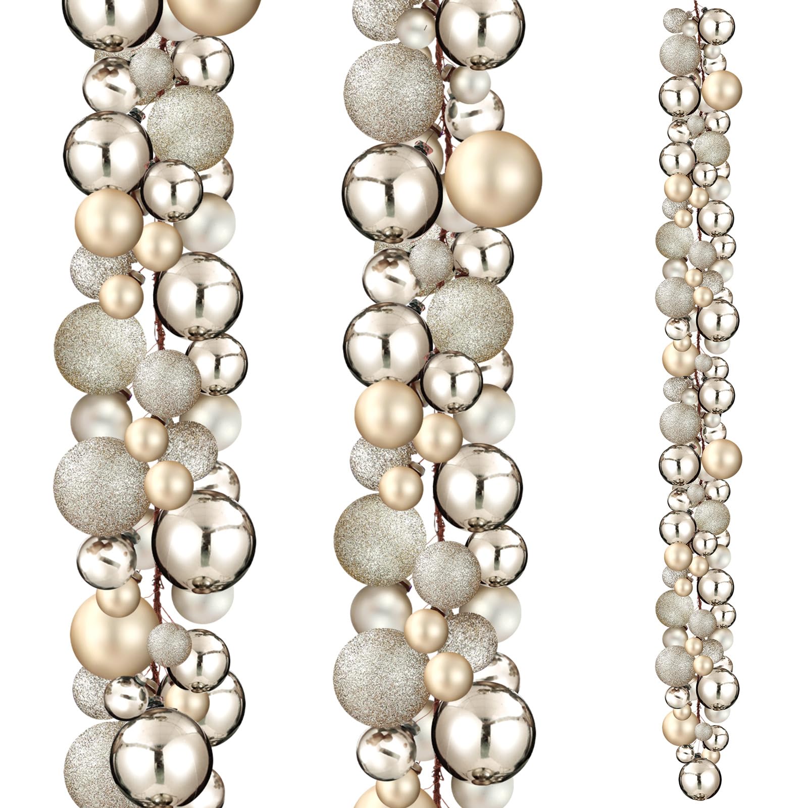 6FT Christmas Ball Ornament Garland