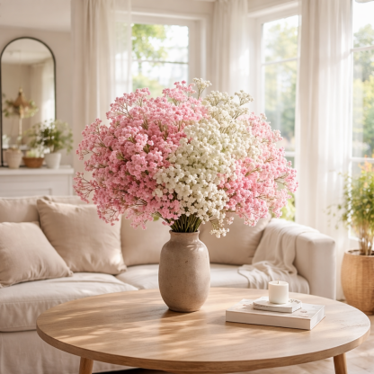 40 Bundles Realistic Artificial Baby’s Breath Flowers