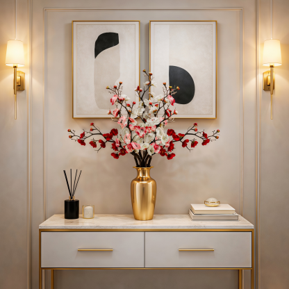 3-Pack Large Artificial Cherry Blossom Flower Branches