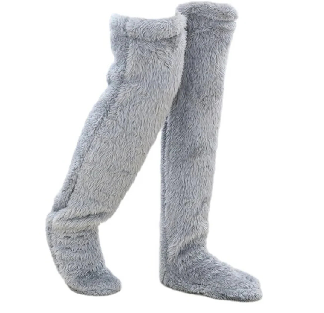 Plush Over Knee Fleece Socks