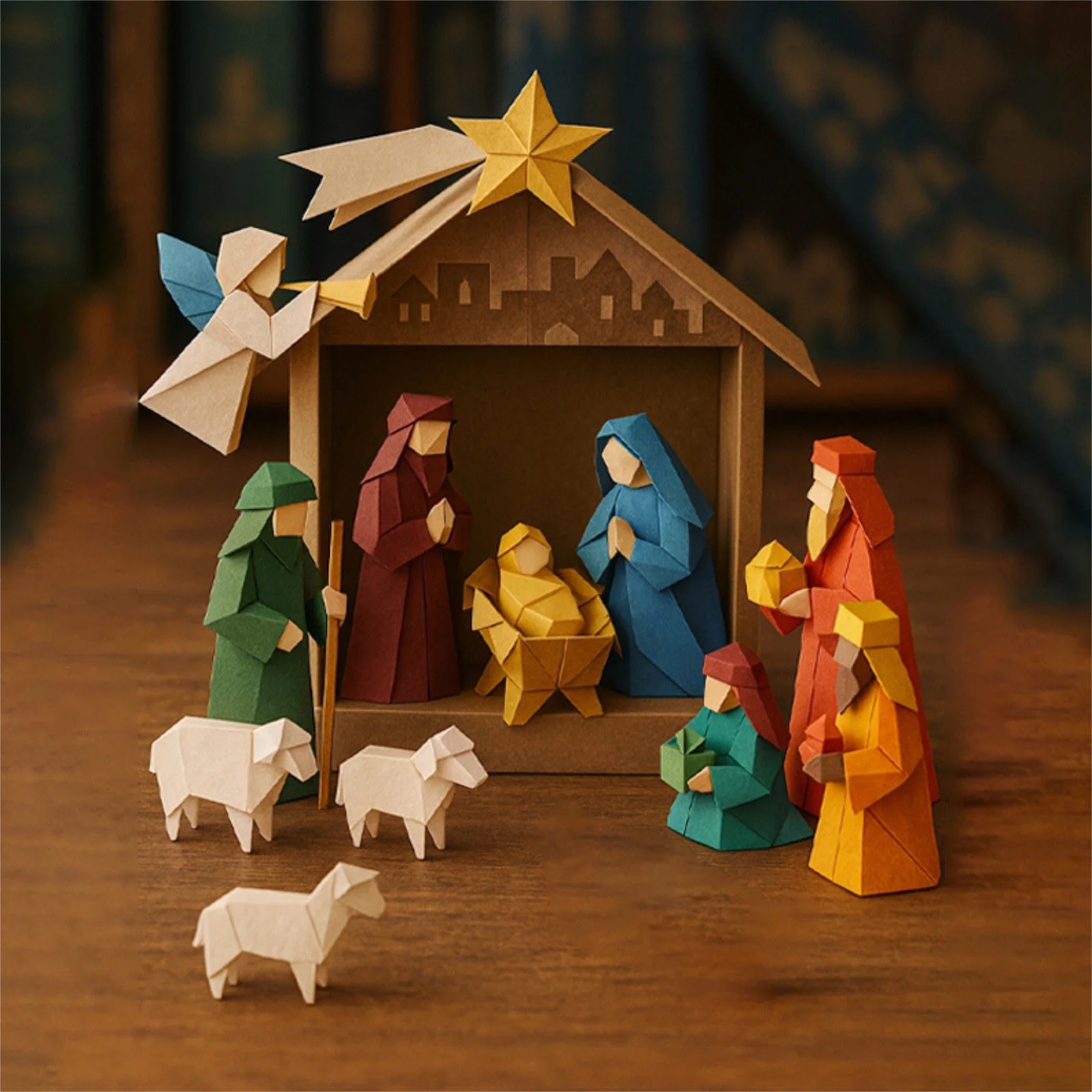 Christmas Origami Nativity Craft Kit