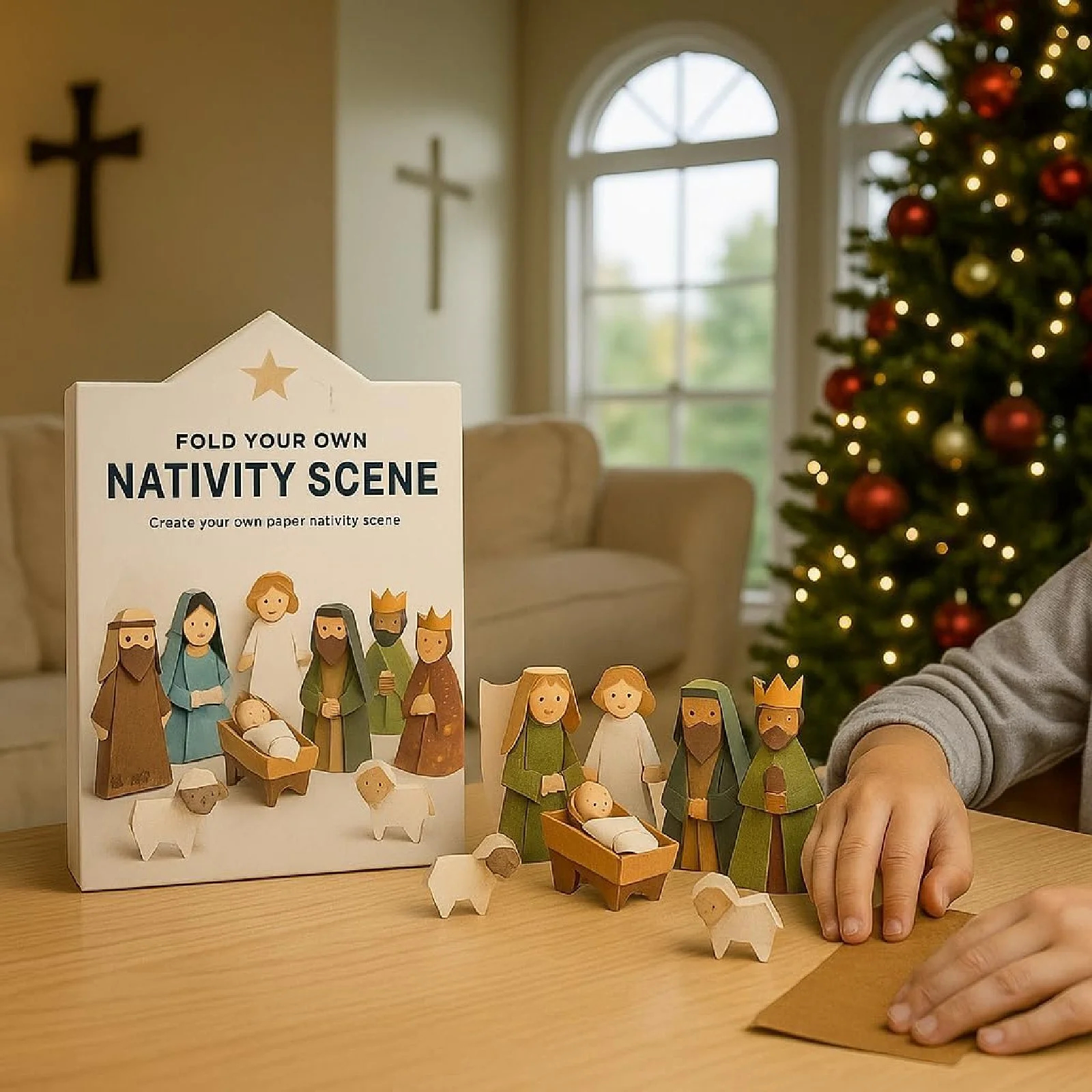 Christmas Origami Nativity Craft Kit