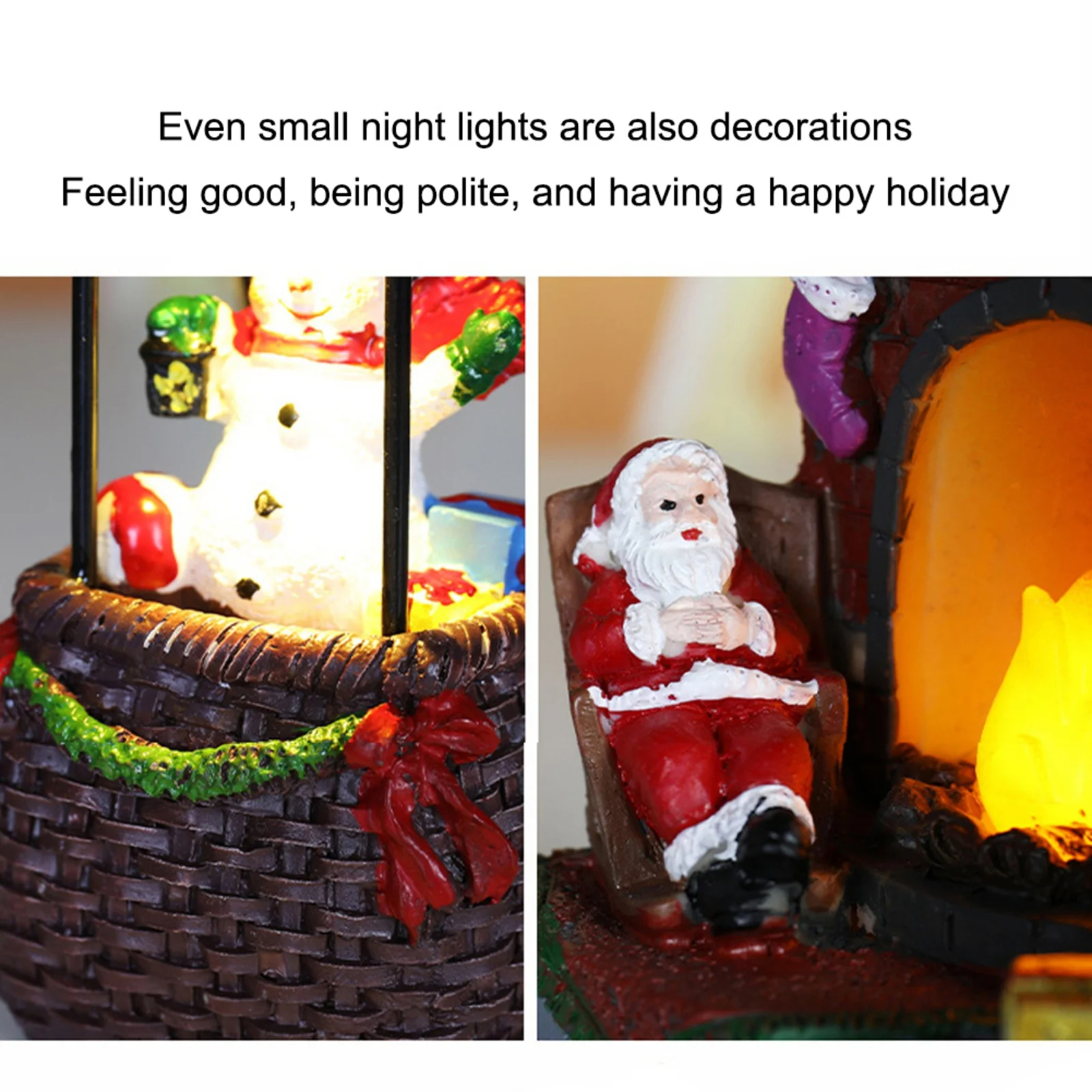 Christmas Winter Hot Air Balloon Snowman Set 