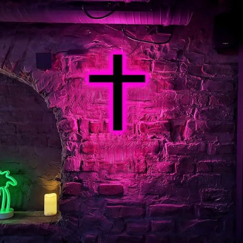 LED Christian Cross Wall Décor
