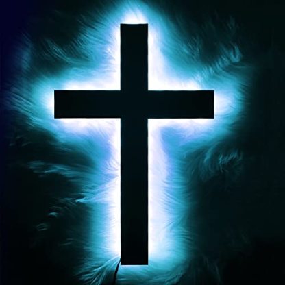 LED Christian Cross Wall Décor