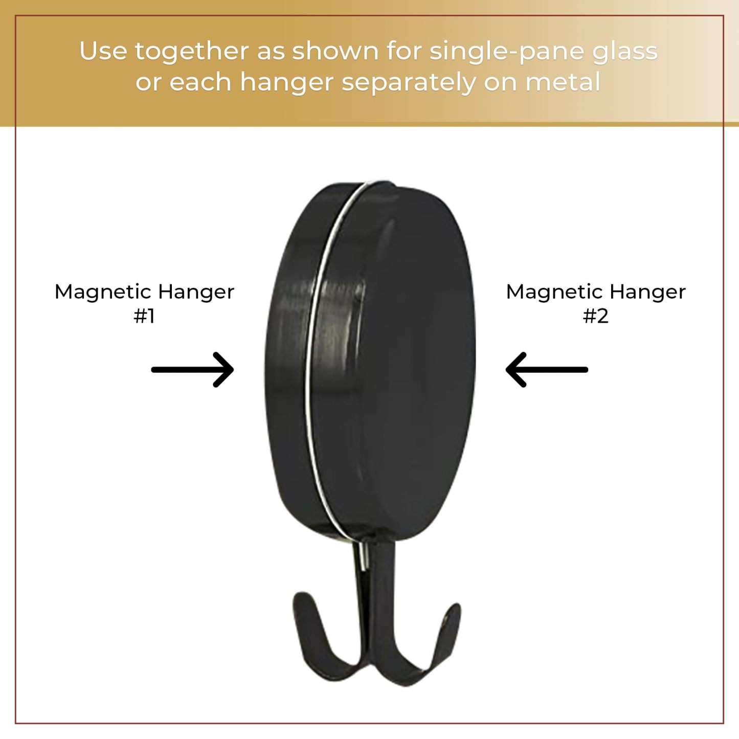 Set of 2 Attract Magnetic Christmas Wreaths Hanger