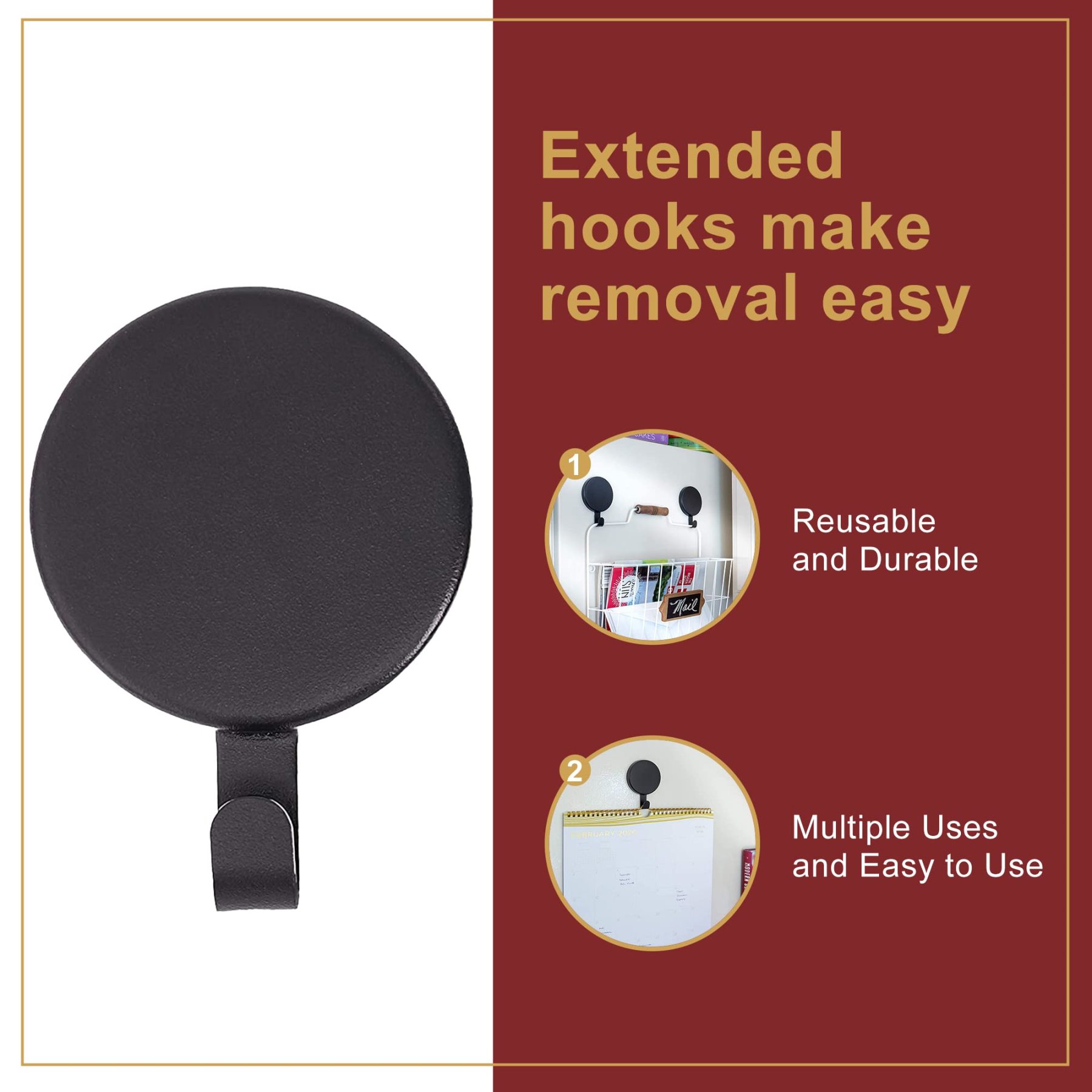 Set of 2 Attract Magnetic Christmas Wreaths Hanger