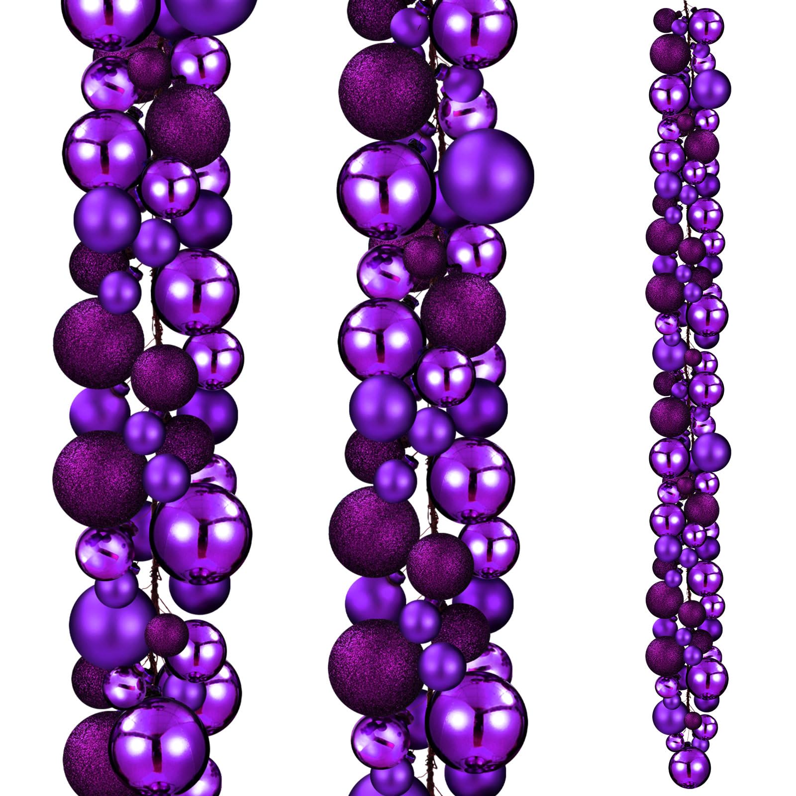 6FT Christmas Ball Ornament Garland