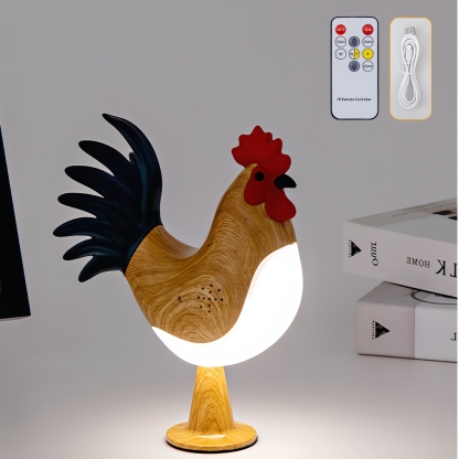 3-Color Rooster LED Night Light