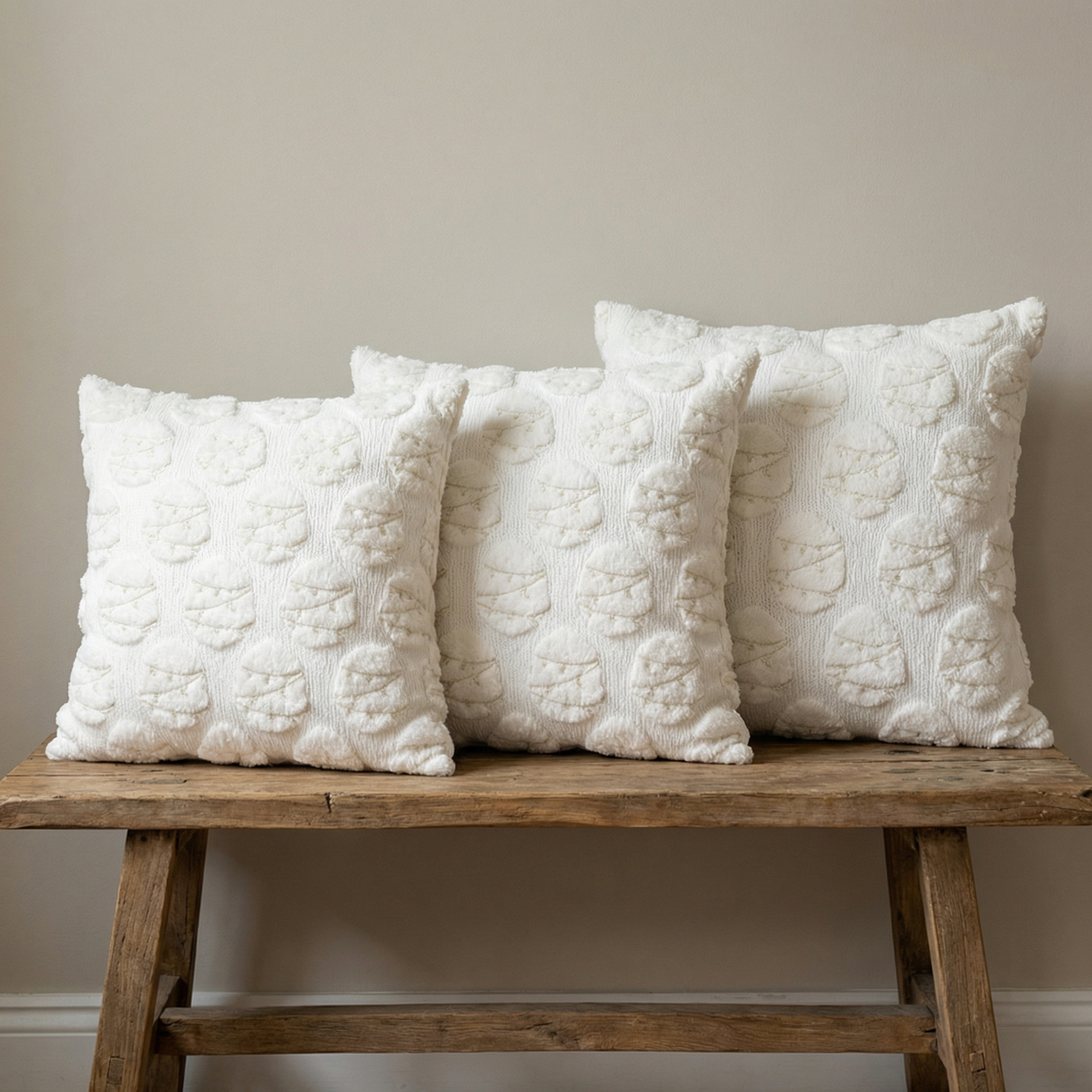 3D Easter Bunny Tufted Cushion Cover