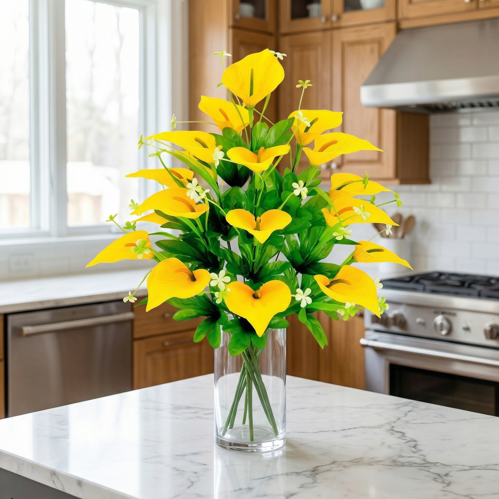 18-Head Calla Lily Artificial Bouquet Stem