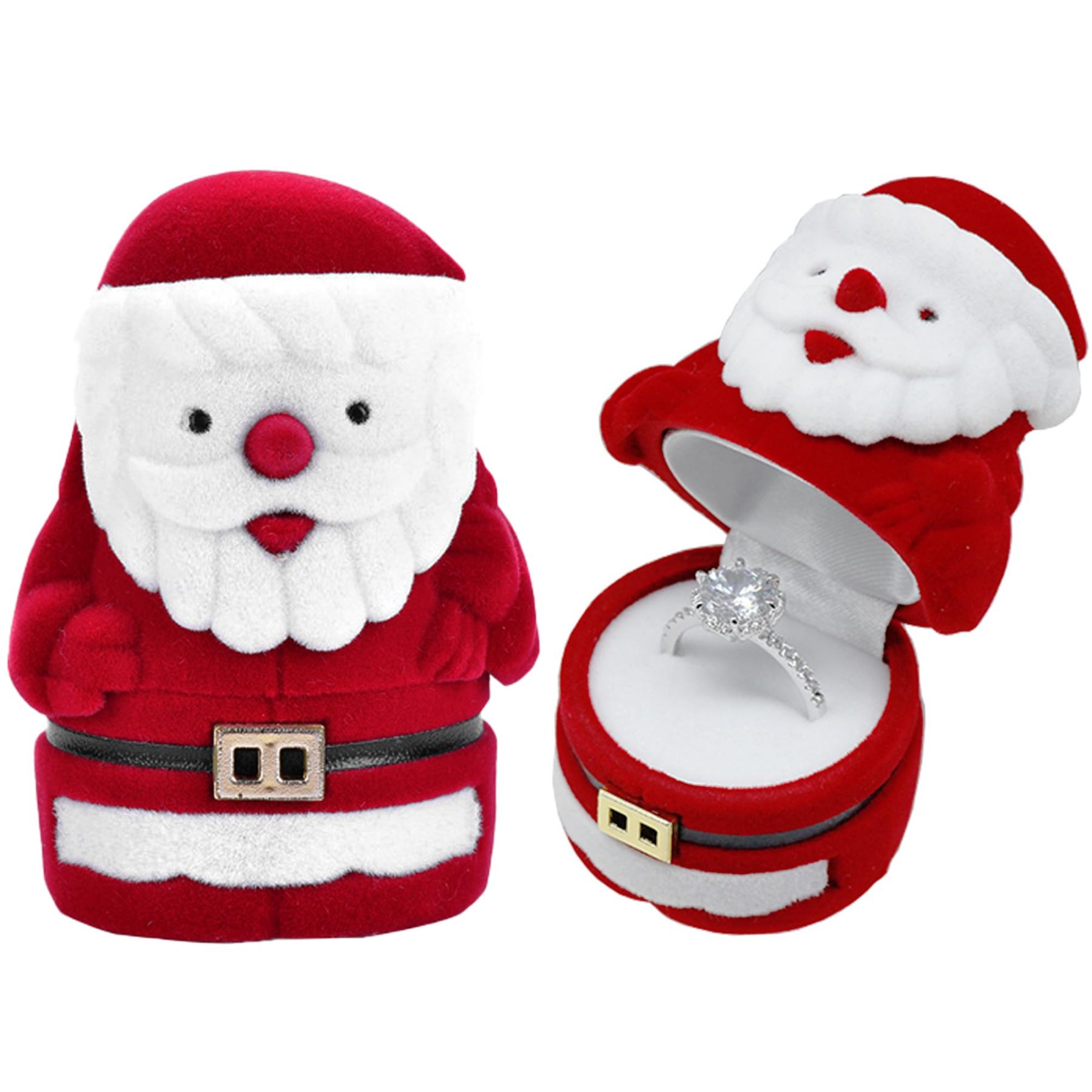 Adorable Santa Claus Christmas Jewelry Box