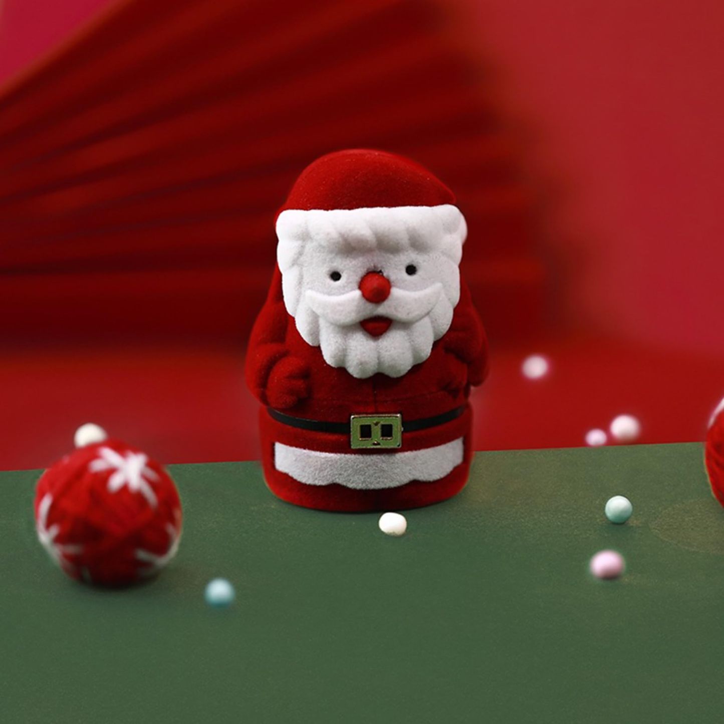 Adorable Santa Claus Christmas Jewelry Box