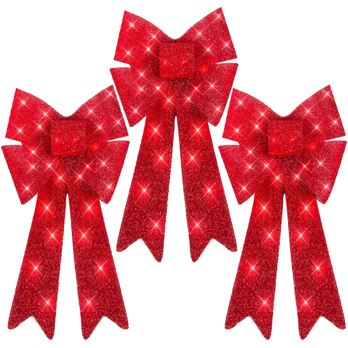 Pre-Lit Christmas Bow Decoration