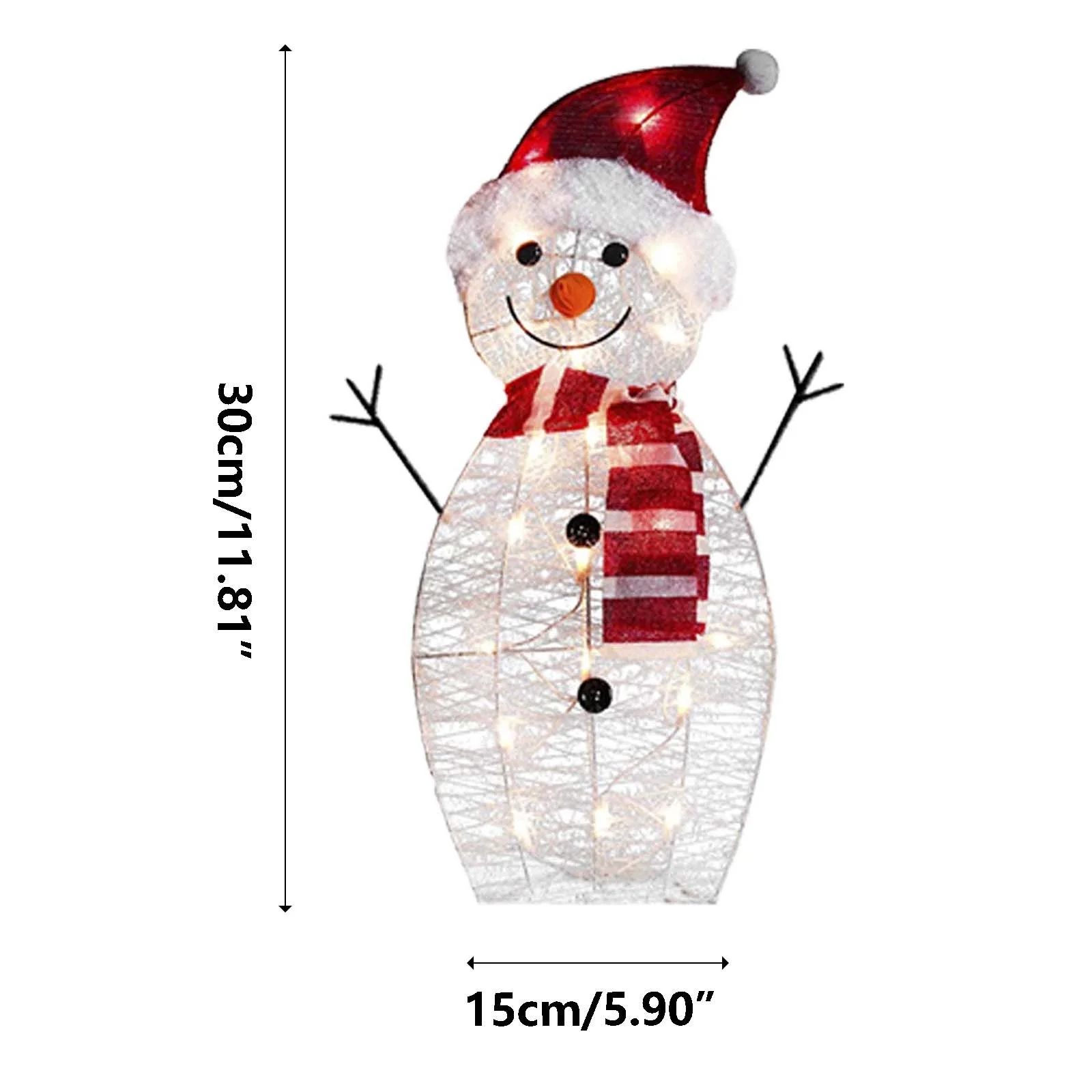 Light Up Snowman Family, Waterproof Christmas Decor