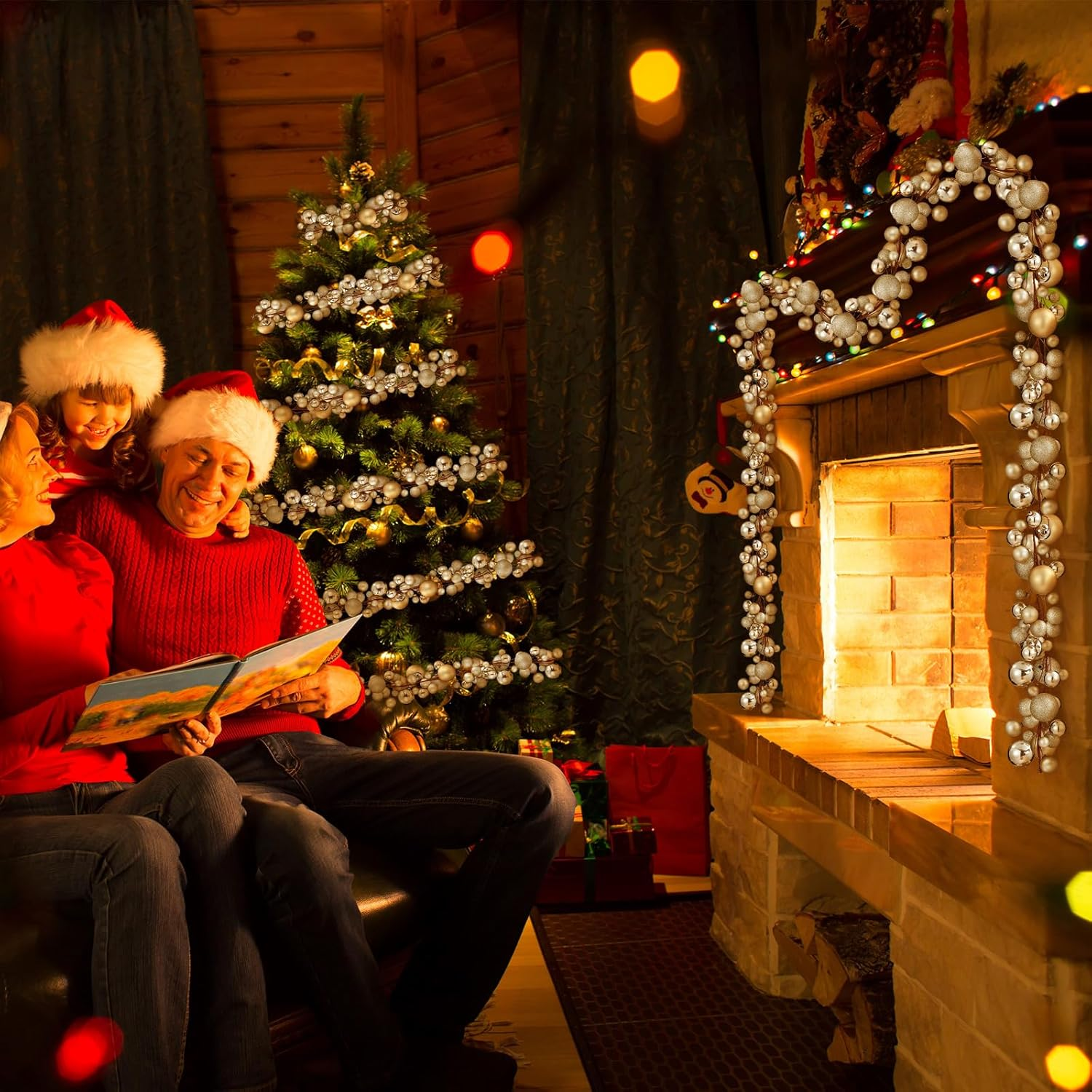 6FT Christmas Ball Ornament Garland